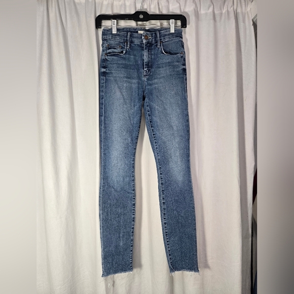 Mother The Looker Ankle Fray Jeans In Groovin' Color Sz 25 - Picture 2 of 15